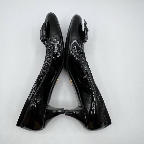 Prada Black Patent Leather Heels - Picture 14 of 16